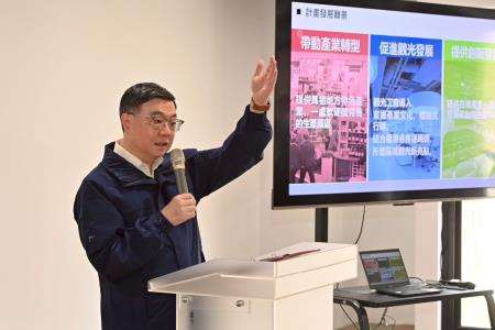 2026年5月1日行政院長卓榮泰視察馬祖酒廠南竿二場新建工程進度 　共5張