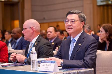 2026年6月23日行政院長卓榮泰出席2026國際警察合作論壇研討會 　共4張