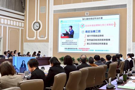 2025年12月29日行政院長卓榮泰主持中央癌症防治會報第21次會議　共6張