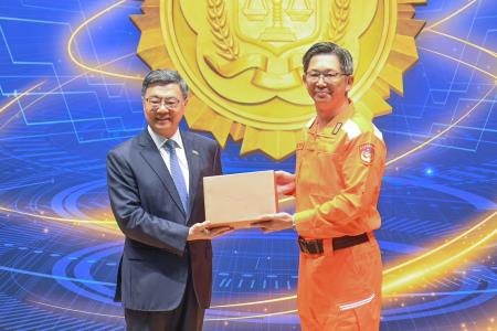 2026年6月16日行政院長卓榮泰出席法務部調查局緝毒成果記者會 　共10張