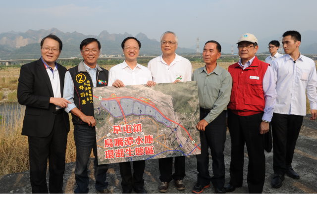 江院長視察南投地區水利工程 肯定防洪、休憩、觀光、生態多元功能規劃 　共3張