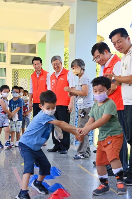 2023年8月21日行政院長陳建仁參訪「宜蘭縣清溝非營利幼兒園」8