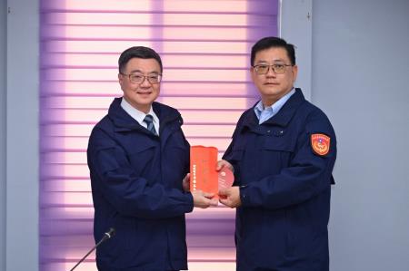 卓院長今(20)日慰勉「海洋委員會海巡署艦隊分署北部地區機動海巡隊同仁」照片 共8張　共8張