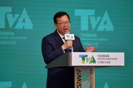2023年12月13日行政院副院長鄭文燦出席台灣觀光協會捐贈人年會暨成立67週年慶祝茶會1　共5張