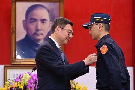 2024年6月13日行政院長卓榮泰出席113年警察節慶祝大會。　共7張