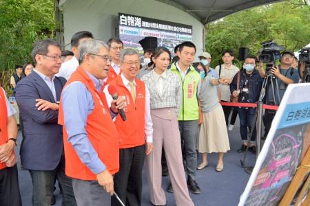 2023年6月12日行政院長陳建仁視察白匏湖運動休閒生態園區暨社會住宅興建計畫。 　共13張