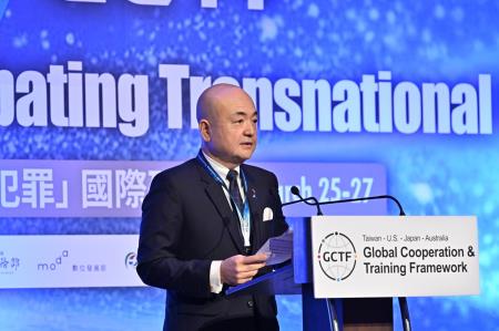 2024年3月25日行政院長陳建仁出席2024全球合作暨訓練架構（GCTF）打擊跨境詐欺犯罪國際研習營開幕式　共12張