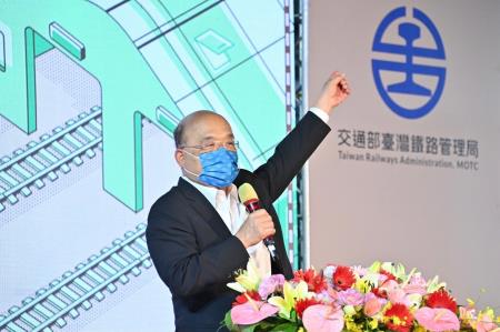 2022年6月18日行政院長蘇貞昌出席高雄機廠遷建潮州基地啟用典禮