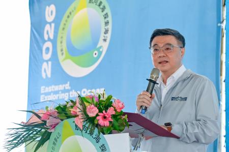 2026年7月3日行政院長卓榮泰出席「2026航向東海－探索海洋」啟航典禮 　共8張
