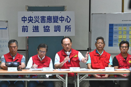 2025年10月6日中央災害應變中心前進協調所第24次工作會報後記者會　共5張