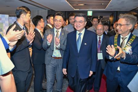 2024年9月7日 行政院長卓榮泰出席國際青年商會中華民國總會台北市首府國際青年商會第五十屆周年慶典。