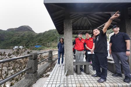 行政院長卓榮泰視察康芮颱風綠島災損復原情形　共7張