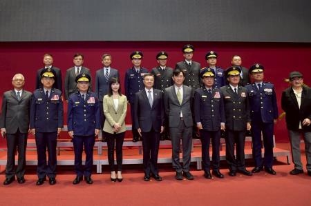 2025年10月22日行政院長卓榮泰出席臺灣警察專科學校慶祝80週年校慶大會 　共5張