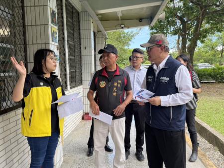 赴花蓮視察萬里溪堰塞湖應變整備 　共8張