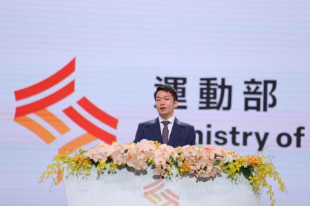 2025年9月9日行政院長卓榮泰出席運動部揭牌暨部長布達典禮 　共8張