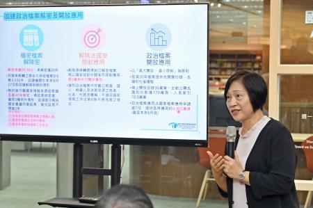 2024年7月15日行政院長卓榮泰解嚴紀念日視察「政治檔案開放應用情形」2　共9張