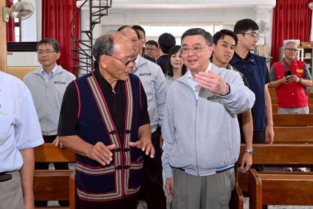 2025年10月25日行政院長卓榮泰感謝馬太鞍教會善心協助 　共6張