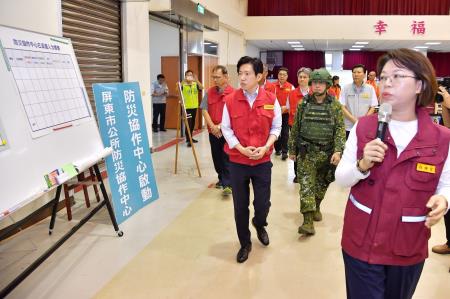 2026年8月7日行政院秘書長張惇涵出席「2026城鎮韌性演習」屏東場次（防災協作中心演練） 　共10張