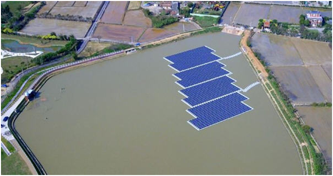 圖5 桃園大圳12_14號池光電埤塘之空拍圖 圖5 桃園大圳12_14號池光電埤塘之空拍圖