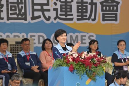 2024年5月25日行政院副院長鄭麗君出席「113年全國身心障礙國民運動會」開幕典禮　共7張