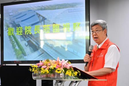  2023年7月10日行政院長陳建仁視察中部國際機場既有航廈整體改善工程　共14張