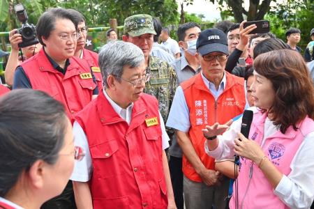 2023年9月6日行政院長陳建仁視察壽豐鄉豐山村民宅受災情形S__6742437_0 　共14張