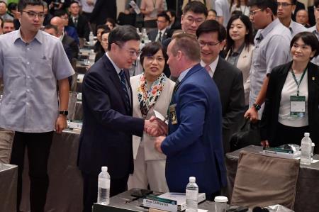 2024年9月10日行政院長卓榮泰出席2024國際警察合作論壇研討會4　共5張