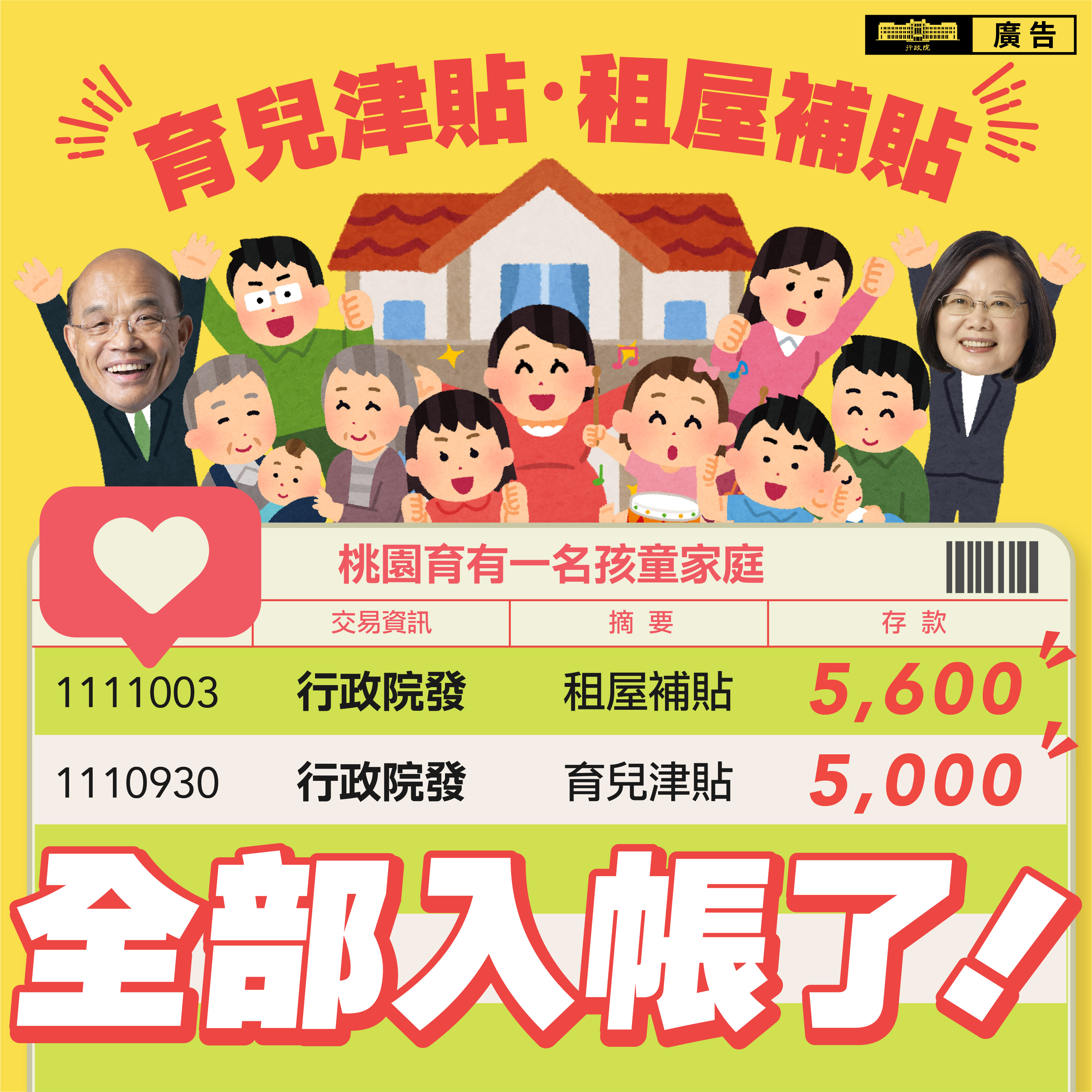 租金育兒津貼