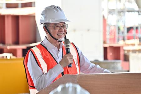 2024年6月21日行政院長卓榮泰視察桃園國際機場第三航廈工程進度 _1_　共7張