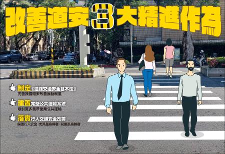 行人交通安全政策綱領（2023-2027） 　共1張
