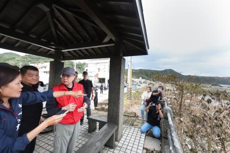 行政院長卓榮泰視察康芮颱風綠島災損復原情形　共7張
