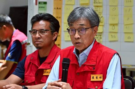 2025年10月12日中央災害應變中心前進協調所第36次工作會報後記者會 　共4張