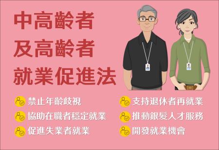 中高齡者及高齡者就業促進法 　共1張