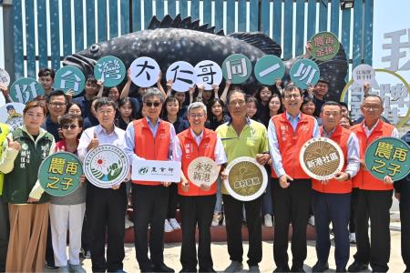 2024年5月10日行政院長陳建仁視察「金牌農村社區」。