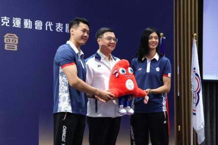 2024年8月16日行政院長卓榮泰出席2024第33屆巴黎奧林匹克運動會代表團返國餐會。　共11張
