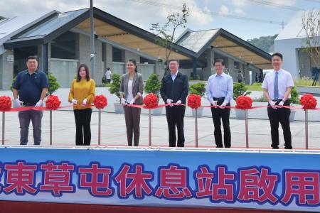 2024年7月13日行政院長卓榮泰出席「國道6號東草屯休息站新建工程」
