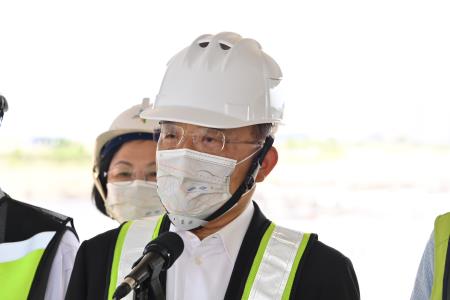 2021年7月11日行政院長蘇貞昌視察桃園國際機場第三航站區主體航廈土建工程5 　共5張