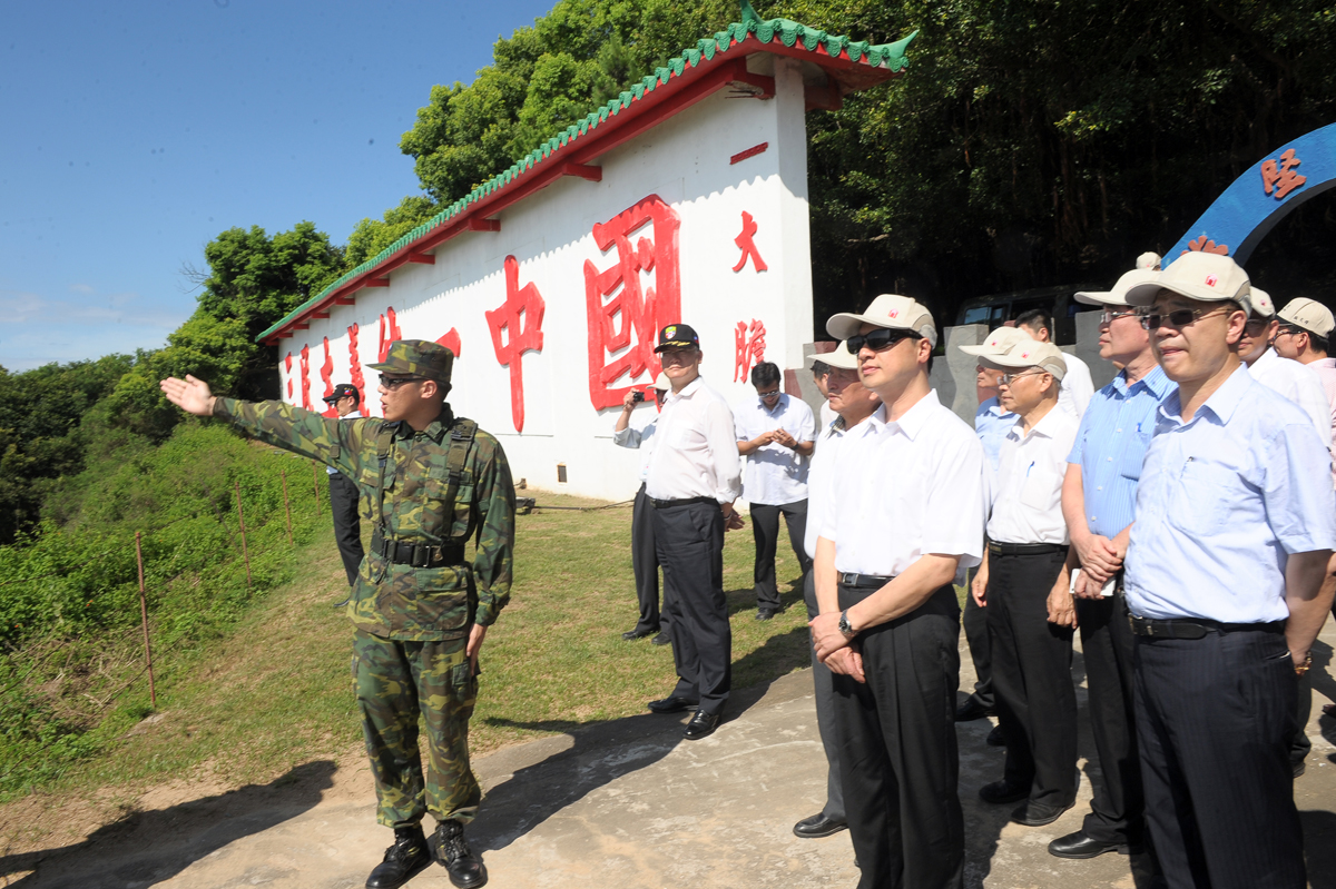 大、二膽島移交 江揆盼成為金門觀光旅遊重要資產 　共2張