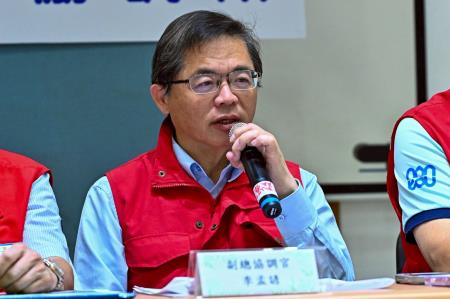 2025年10月3日中央災害應變中心前進協調所第18次工作會報後記者會 　共6張