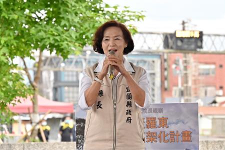 陳院長今(26)日視察「宜蘭至羅東鐵路高架化計畫」照片 共7張