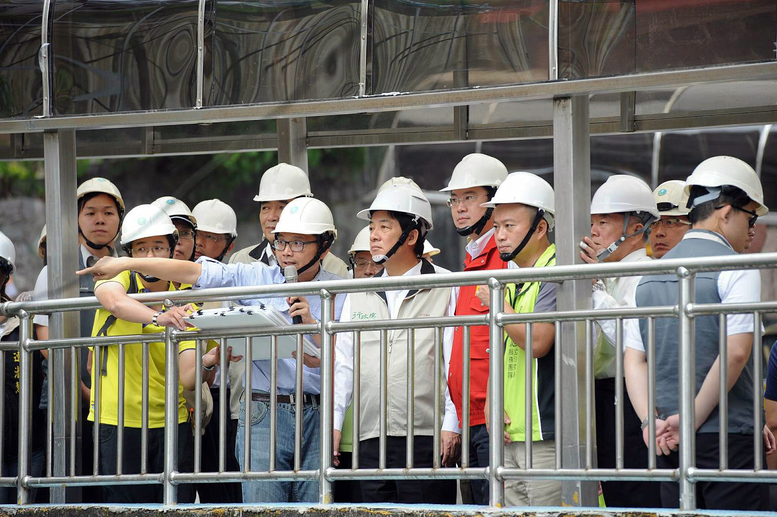 視察基隆大武崙溪整治情形 賴揆：中央、地方攜手合作 使治水工作圓滿成功