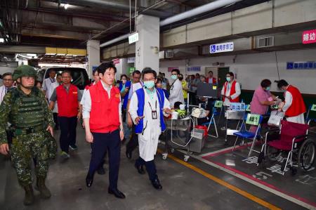 2026年8月7日行政院秘書長張惇涵出席「2026城鎮韌性演習」屏東場次（醫療降載及地下化演練） 　共10張