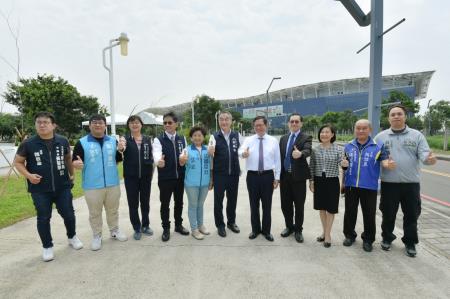 2024年5月3日行政院副院長鄭文燦視察台中水湳國際會展中心西側展館　共7張