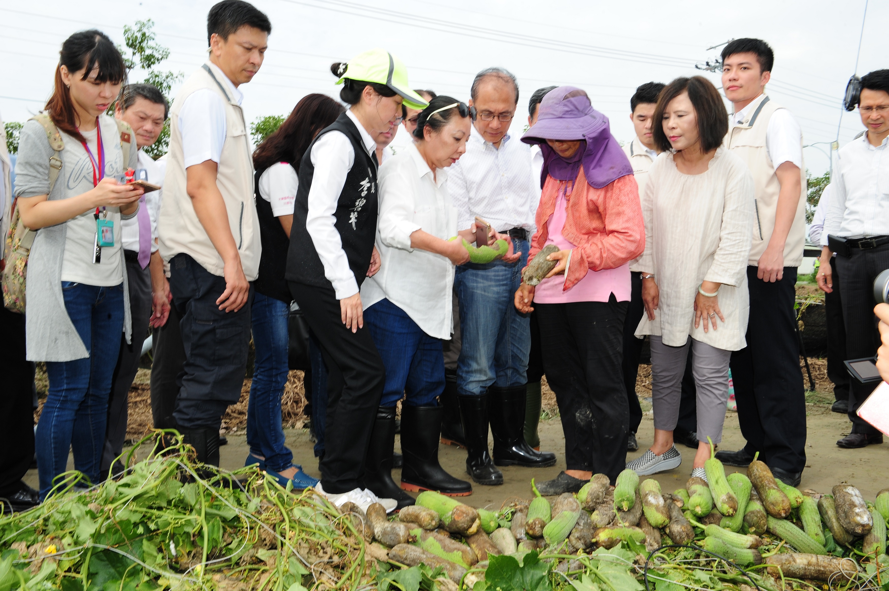 林揆：中央放寬補助強化農業設施重建 減輕農民損失 　共8張