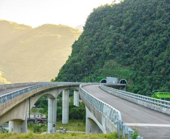 武塔高架橋及武塔隧道口夕照 　共6張