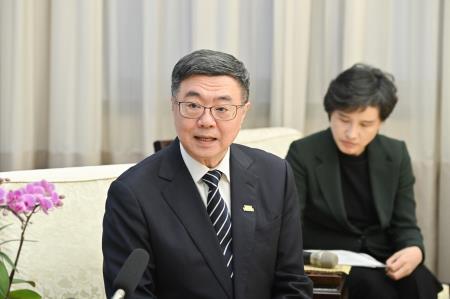 考試院周弘憲院長等一行拜會院長 　共10張
