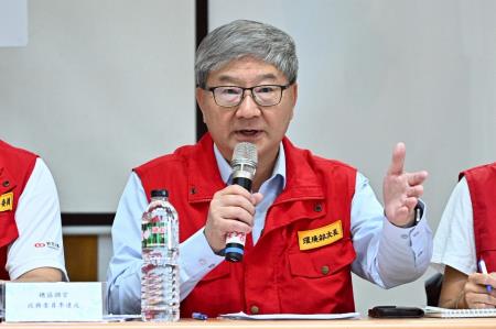2025年10月2日中央災害應變中心前進協調所召開第16次工作會報後記者會 　共6張