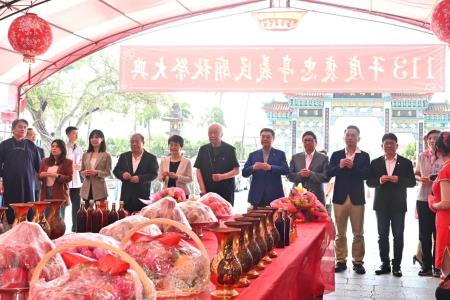 卓院長今（3）日出席「財團法人臺灣省新竹縣褒忠亭113年度秋祭大典」照片 共8張　共8張