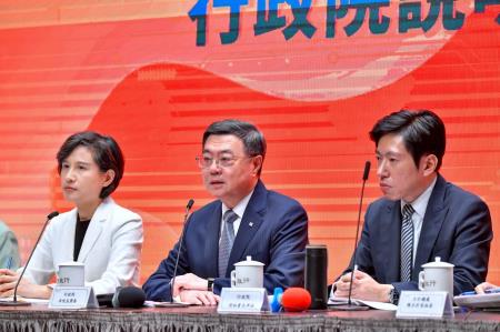 2025年9月13日行政院長卓榮泰出席「財劃法事權分配中央地方溝通 行政院說明記者會」(下半場)　共5張