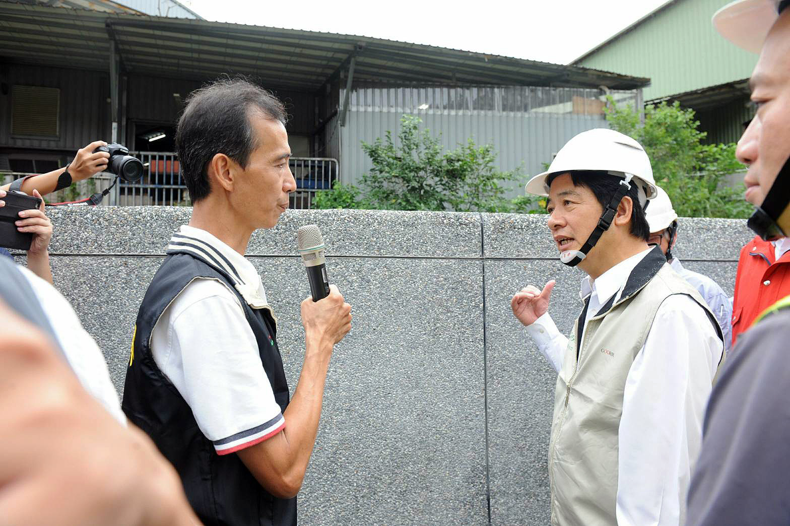 視察基隆大武崙溪整治情形 賴揆：中央、地方攜手合作 使治水工作圓滿成功